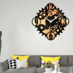 Wooden Silent Non-Ticking Wall Clock for Home Stylish Latest Designer Wall Clock for Home Living Room Bedroom Office Hall