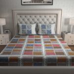 Rajasthani Traditionally Printed Cotton Doublebed Bedsheet With Pack of 2 Pillow Covers