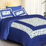 Jaipuri Cotton Printed Double Bedsheet With Two Pillow Covers