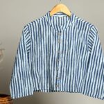 Handmade Block Print Cotton for Women ? Ethnic Floral Printed Top with Long Sleeves