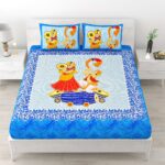 Jaipuri Cotton Printed Double Bedsheet With Two Pillow Covers