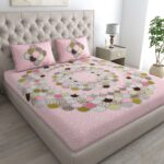 Jaipuri Cotton Printed Double Bedsheet With Two Pillow Covers