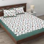 Jaipuri Cotton Printed Double Bedsheet With Two Pillow Covers