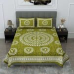 Jaipuri Cotton Printed Double Bedsheet With Two Pillow Covers