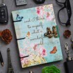 Handmade Printed Cardboard Journal Diary with Buckle Lock | 200 Pages Notepad For Men and Women DIARY-07
