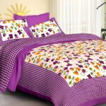 Jaipuri Cotton Printed Double Bedsheet With Two Pillow Covers