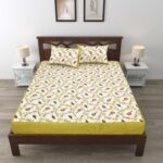 Jaipuri Cotton Printed Double Bedsheet With Two Pillow Covers