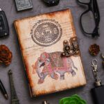 Vintage Handmade Genuine Leather Diary Journal | Premium Antique String Closure | 200 Handmade Unruled Pages DIARY-16