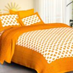 Jaipuri Cotton Printed Double Bedsheet With Two Pillow Covers