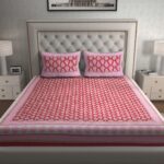 Jaipuri Cotton Printed Double Bedsheet With Two Pillow Covers