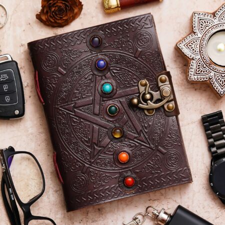 Vintage Handmade Genuine Leather Diary Journal | Premium Antique String Closure | 200 Handmade Unruled Pages DIARY-31
