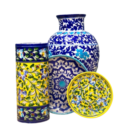Blue Pottery Vase"