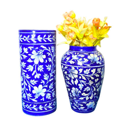 Blue Pottery Vase
