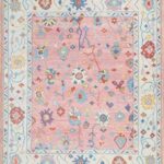 Bhadohi Heritage Blush Pink Floral Handwoven Area Rug